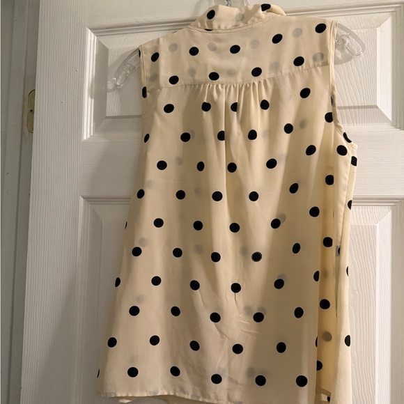 Marc Jacobs Polka Dot Tie Neck Silk Top - Picture 5 of 6
